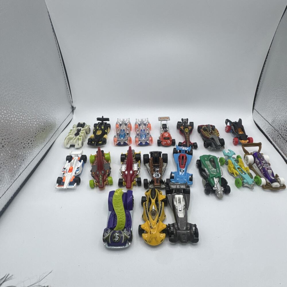Hot Wheels Loose Lot of 18 - Track & Fantasy Racing Cars Mixed Bundle